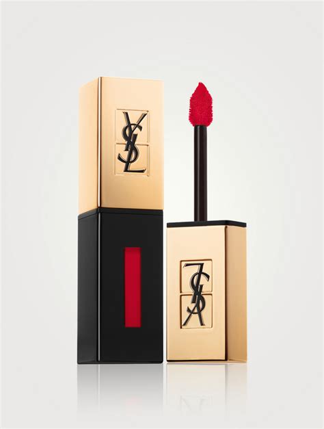 ysl rouge pur couture vernis a levres 27|YSL rouge lacquer.